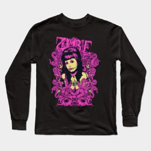 Zombie Woman Long Sleeve T-Shirt